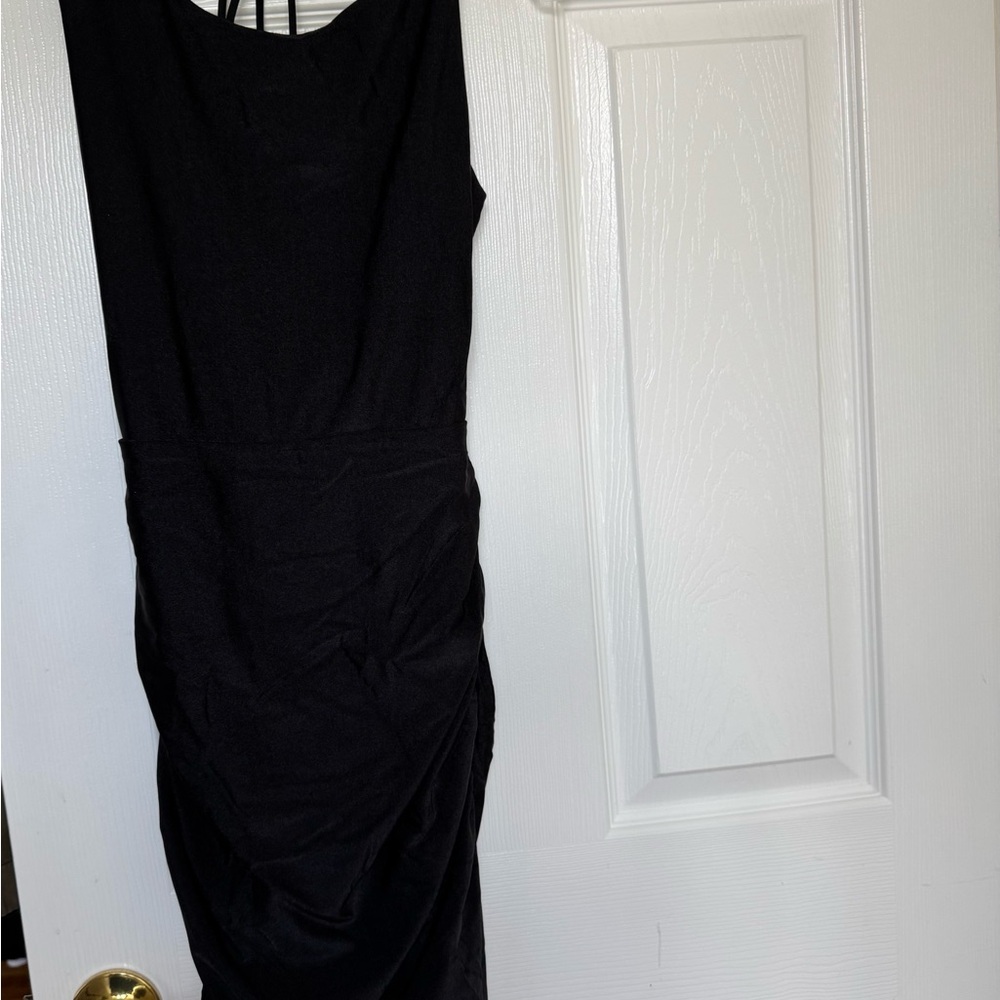 Chic Black Backless Dress